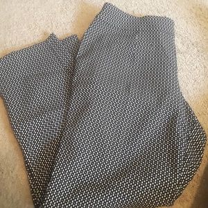 Black and white trouser style pant